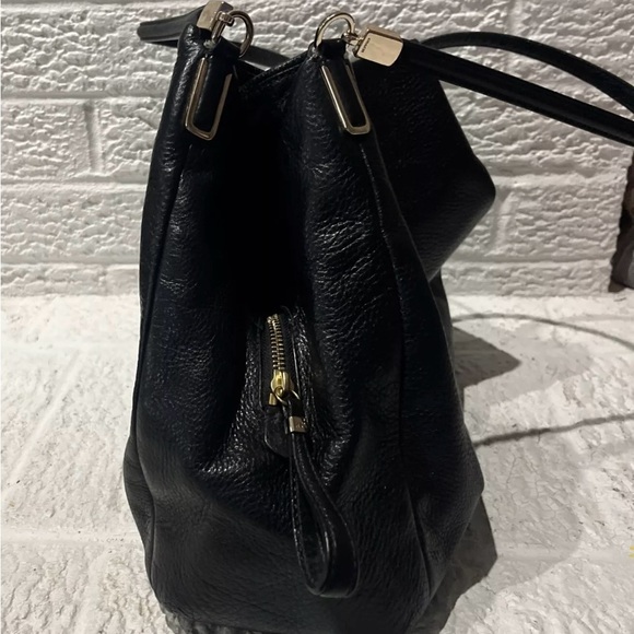 Coach Madison Phoebe Plum Pebbled Leather Triple Compartment Shoulder Bag 26224 - Picture 3 of 11